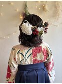 ハーフアップ