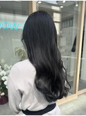 会社OK◎艶感ブルーブラック×ロングヘア【シン】【加古川】