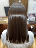 ヘアセラピー サラ 北仙台店(hair therapy Sara)&nbsp;大人の極艶ブラウン、上品まとまり髪質改善ストレート