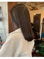 アズグロウ エクラ(AS GROW 'eclat) ナチュラルブラウンベージュストレート
