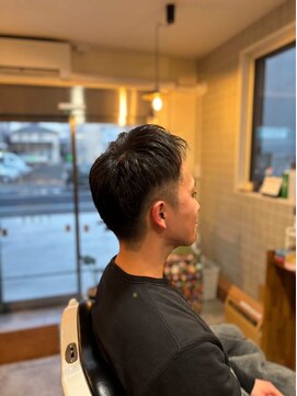 ザ ブライト バーバー(The BRIGHT BARBER) 七三アップバングツーブロ