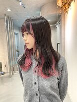 シー 仙台(shii..)&nbsp;《shii..船水》#インナーカラー#ピンクベージュ