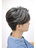 クオリス 上板橋店(QUALIS) ◎ニュアンスパーマ×センターパートで新生活の清潔感