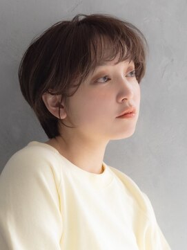 アース 焼津店(HAIR&MAKE EARTH) ハンサムショート×オリーブベージュ