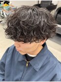 名古屋栄シャドウパーマルーズパーマ大きめカール韓国ヘアメンズ
