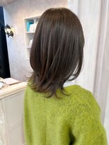 キャアリー(Caary) 福山人気20代30代くびれセミロング小顔外ハネくすみベージュ艶髪