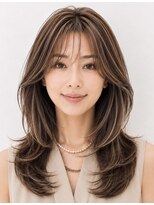 サーカス バイ ビュートリアム 青山(CIRCUS by BEAUTRIUM)&nbsp;脱白髪染め 40代50代 上品レイヤーカット ハイライト 表参道