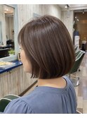 辻堂縮毛矯正￥9400/40代50代自然艶ボブ/丸み美髪ヘア