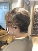 ハイライトで白髪ぼかし