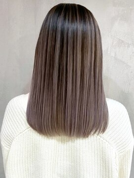 アイティーバイアルバム 松戸店(IT by ALBUM) グレージュロング_ミニウルフテラコッタくすみブルー_ba321512