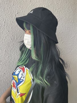 ディー エメ(D-aimer-) 顔周り+前髪のフレーミングカラーエクステ