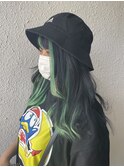 顔周り+前髪のフレーミングカラーエクステ