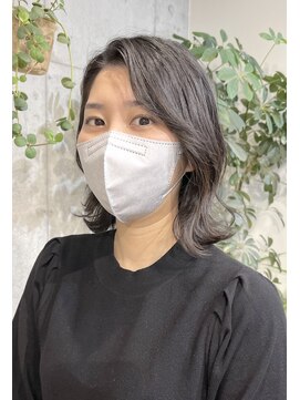 マノハル(MANOHARU) 黒髪くびれミディアム　クセが強くてもOKストレートパーマ