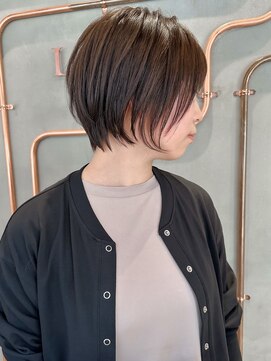 ロンド エスポワール 錦糸町(Lond espoir) 斜めバングデザインカラーシルキーベージュ【錦糸町/ショート】