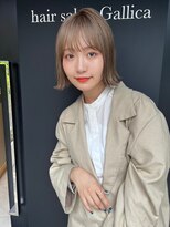 ガリカ 蔵前(Gallica)&nbsp;【竹之内蔵人】透明感ミルクティーベージュ/大人外ハネボブ