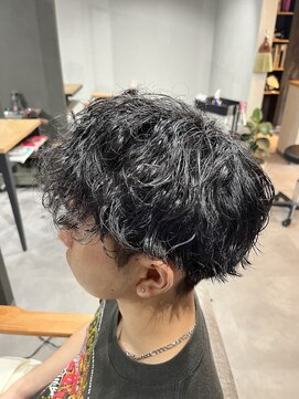 スウェル 柏店(Swell) ハイライト波巻きマッシュパーマ束感ショート
