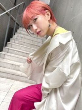 ディア(.eer) 【心斎橋/南船場】フラミンゴピンク×ミニマムショート/小顔ヘア