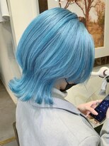 トルネード(TORNADO)&nbsp;あんスタHiMERU推しカラー スタライ参戦 水色ウルフカット S124