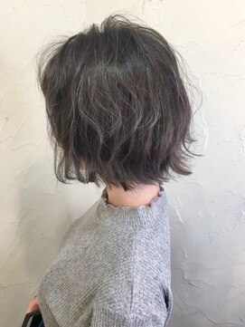 レイール 下北沢(Reir) 【Reir下北沢】*波巻きボブ＋アッシュグレージュ＊