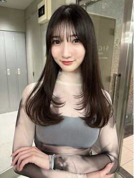 サイン 渋谷(SIGN) ザクザクレイヤーカット巻き方簡単ミディアムロング韓国表参道