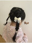 子供入園式ヘアセット