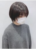 【松戸 岩口】黒髪艶やかマッシュウルフショート