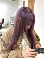 マニア(mania.)&nbsp;ラベンダーカラーピンクパープルハイトーンダブルカラーブリーチ