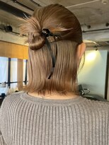 【あきら】ヘアセットカチモリお団子ヘアボブ卒業式成人式二次会