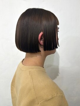 リコ 池袋東口店(Liko) 内巻きボブ　ストレート　艶トリートメント　切りっぱなし　艶髪