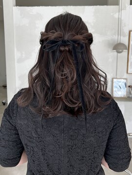 ニュイ(NUIT) ヘアアレンジセットブリーチ無しミルクティーベージュカラー