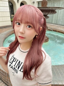ポプルス(popls) ピンクカラー/20代/ダブルカラー/髪質改善/渋谷