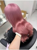 12715髪質改善ストレートラベンダーミルクティーホワイトピンク