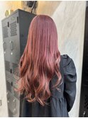 カシスピンク/ピンクカラー/ロングヘアー