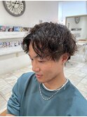 【岡町/メンズカット/スパイラルパーマ】