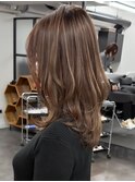 ハイライトバレイヤージュダブルカラーケアブリーチ30代40代
