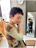 ピクシーショート　ショートパーマ　ニュアンスパーマ