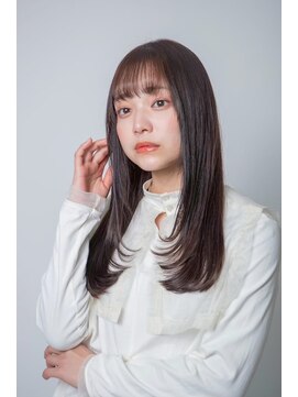 ルフュージュ バイ プロデュース 相模大野店(Refuge by Produce) レイヤーカット/ショコラブラウン/ストレートロング