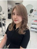 くびれミディ×ラベンダーグレージュ