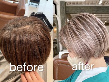 ラウレア(LAULEA)の写真/白髪をカバーしつつ、透明感のあるカラーが楽しめる♪今まで諦めていたカラーに挑戦してみませんか?