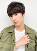 秋のブルーブラック◎モード系刈り上げマッシュ