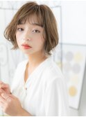 研究学園/髪質改善/ヘーゼルブラウン!ボブレイヤーラフウェーブb