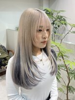 ミーム 原宿 表参道(meme)&nbsp;◎ブロンドハイトーンカラーデザインカラーアンブレラカラー金髪