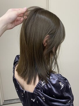 ブリーチなしカラーブリーチ無しダブルカラー冬カラー