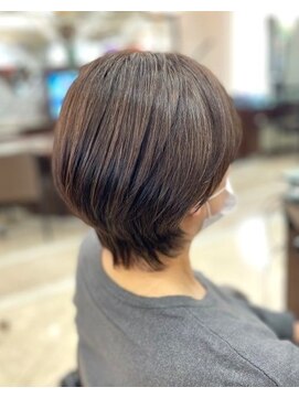 エルプリエ(elle brille) 丸みショートボブ［用賀/髪質改善/オージュア/ハイライト/]