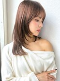 ミディアムレイヤー/ココアブラウン春カラー透明感カラーp北浦和