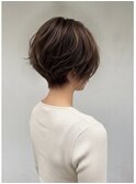 大人可愛い20代30代40代小顔ひし形ショート丸み前下がり