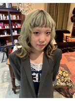 グッドフェローズ キタホリエ(GoodFellas kitahorie)&nbsp;ハイトーンレイヤーカールで魅せる透明感カラーブリーチ艶感