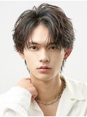 黒髪リクルートフェザーショートフェザーパーマ韓国マッシュ