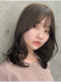 レイヤーウェーブ オリーブベージュ ヘーゼルベージュ