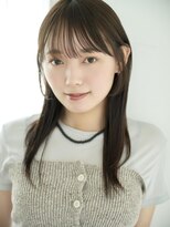 キネン バイ ツリー 宇都宮(kinen by tree)&nbsp;チョコブラウンストレートロングのシースルーバング